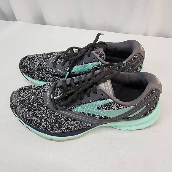 Brooks Launch 4 Women's Size 9B (Medium) Running Shoes Gray Black Green Athletic - Picture 6 of 9